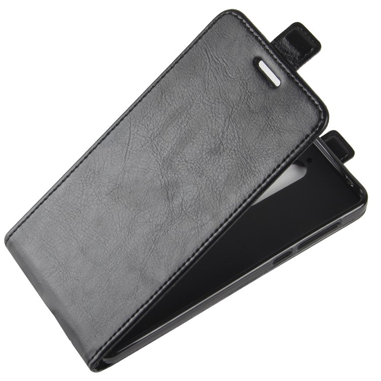 Crazy Horse Vertical Leather Card Holder Case for Nokia 6 (2018) - Black-3
