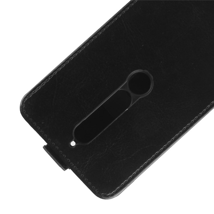 Crazy Horse Vertical Leather Card Holder Case for Nokia 6 (2018) - Black-4