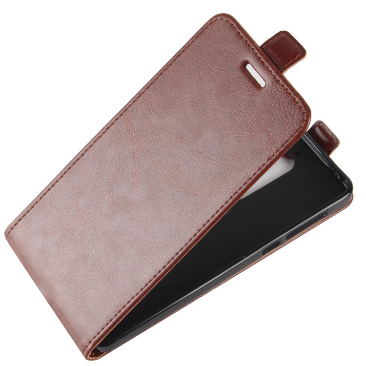 Crazy Horse Vertical Leather Case with Card Slot for Nokia 6.1 (5.5-inch) - Brown-3