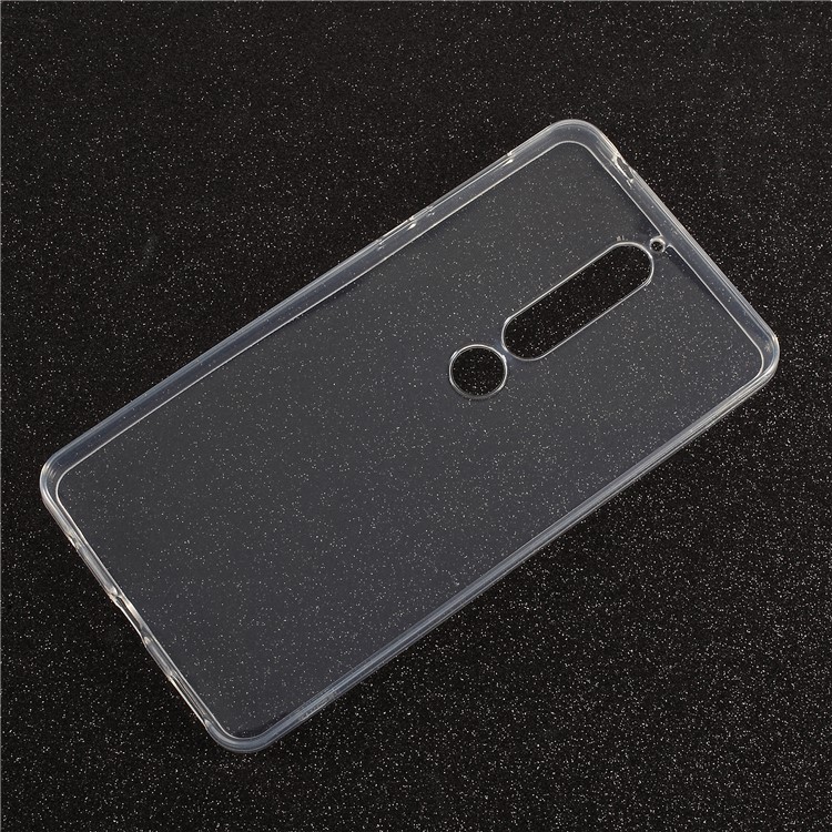 Clear TPU Mobile Phone Cover Case for Nokia 6.1 (5.5-inch) - Transparent-1