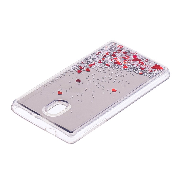 Glitter Moving Quicksand Mirror Surface TPU Phone Shell Case for Nokia 3 - Silver-4