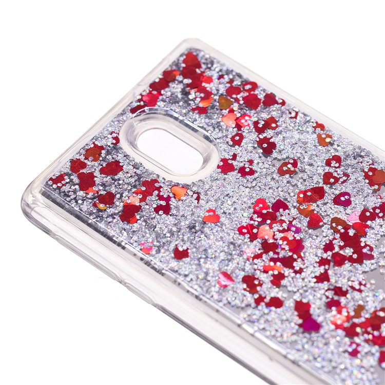 Glitter Moving Quicksand Mirror Surface TPU Phone Shell Case for Nokia 3 - Silver-6