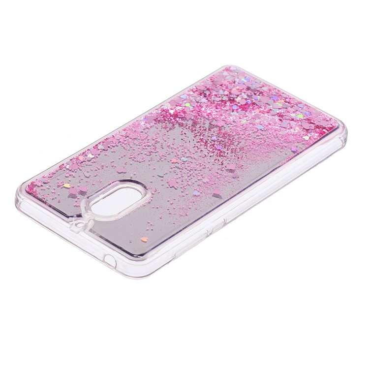 Glitter Moving Quicksand Mirror Surface TPU Shell for Nokia 6 (2017) - Pink-4