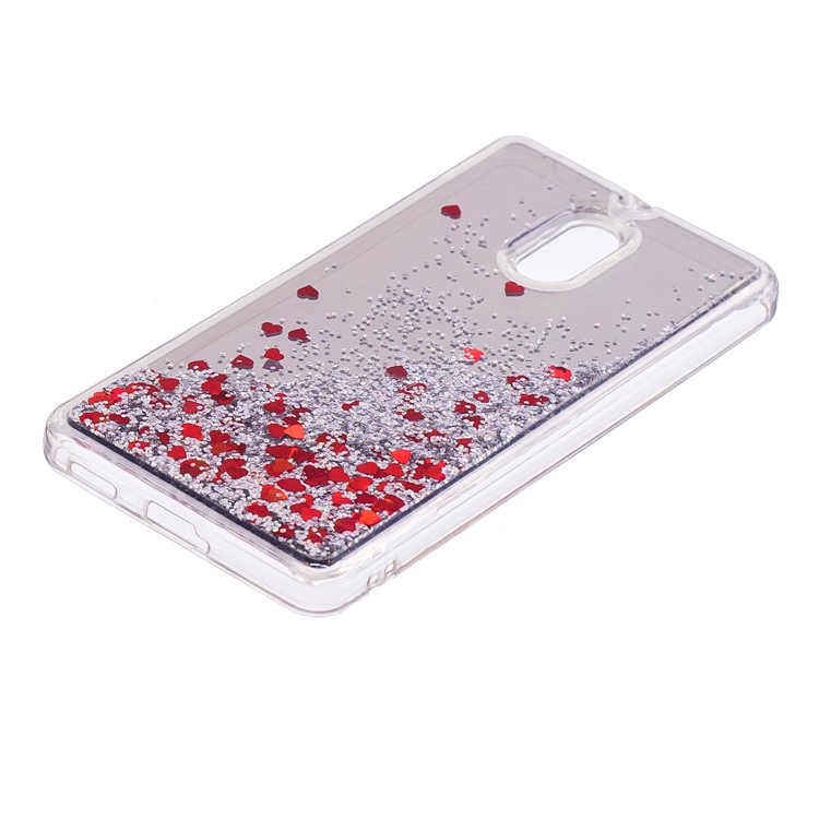 Glitter Moving Quicksand Mirror Surface TPU Cover Case for Nokia 6 (2017) - Silver-3