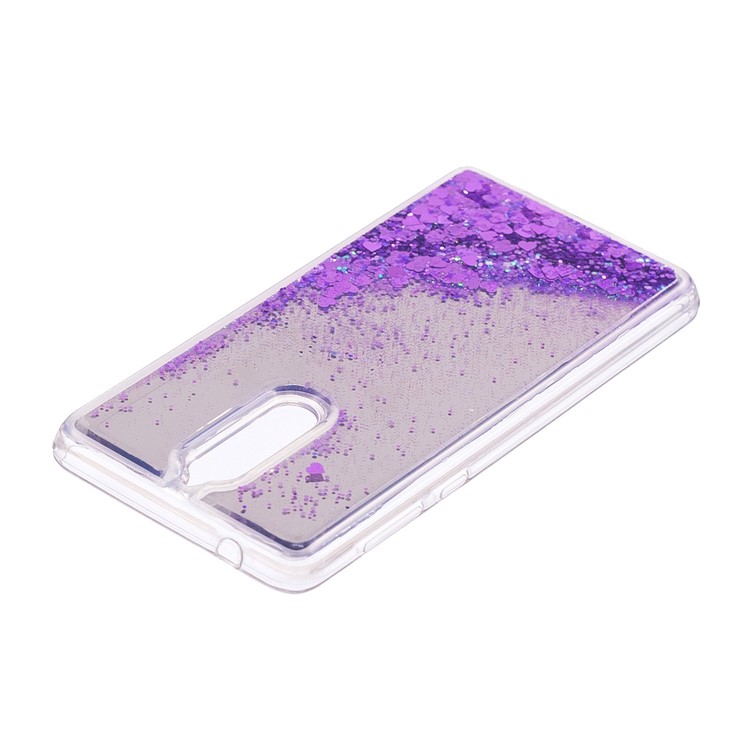 Glitter Moving Quicksand Mirror Surface TPU Case for Nokia 8 - Purple-4