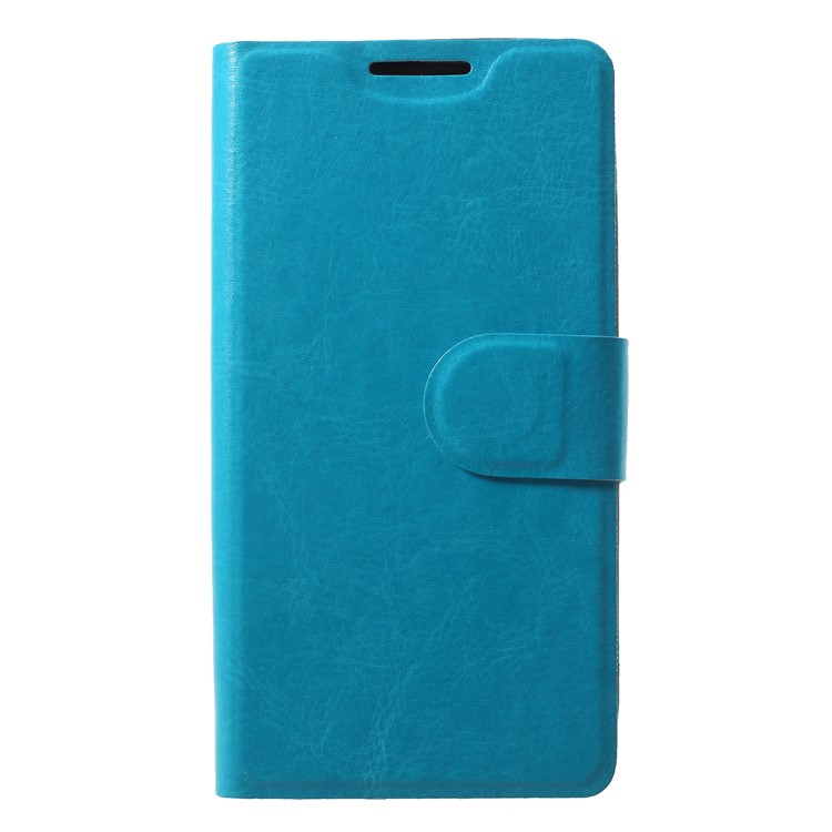 Crazy Horse Leather Card Holder Case for Nokia 1 - Blue-1