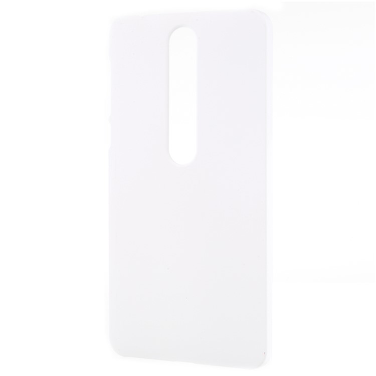 Rubberized Hard Plastic Back Cover for Nokia 6.1 (5.5-inch) - White-2