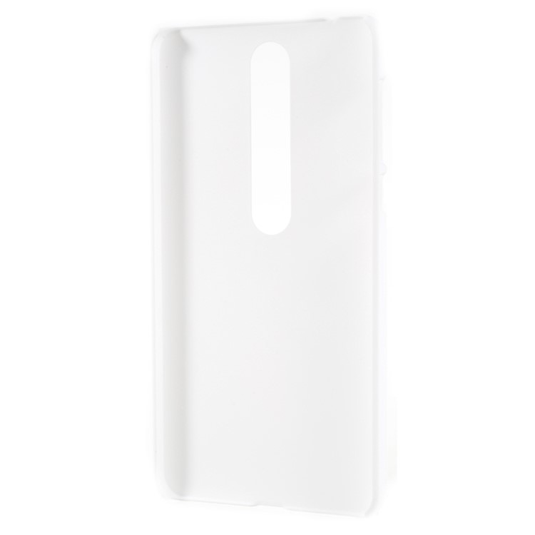 Rubberized Hard Plastic Back Cover for Nokia 6.1 (5.5-inch) - White-3