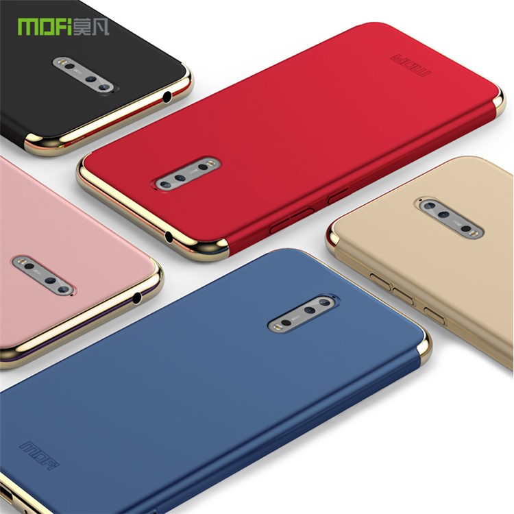 MOFI Guard Series Detachable 3-in-1 Electroplating Plastic Hard Case for Nokia 8 - Black-4