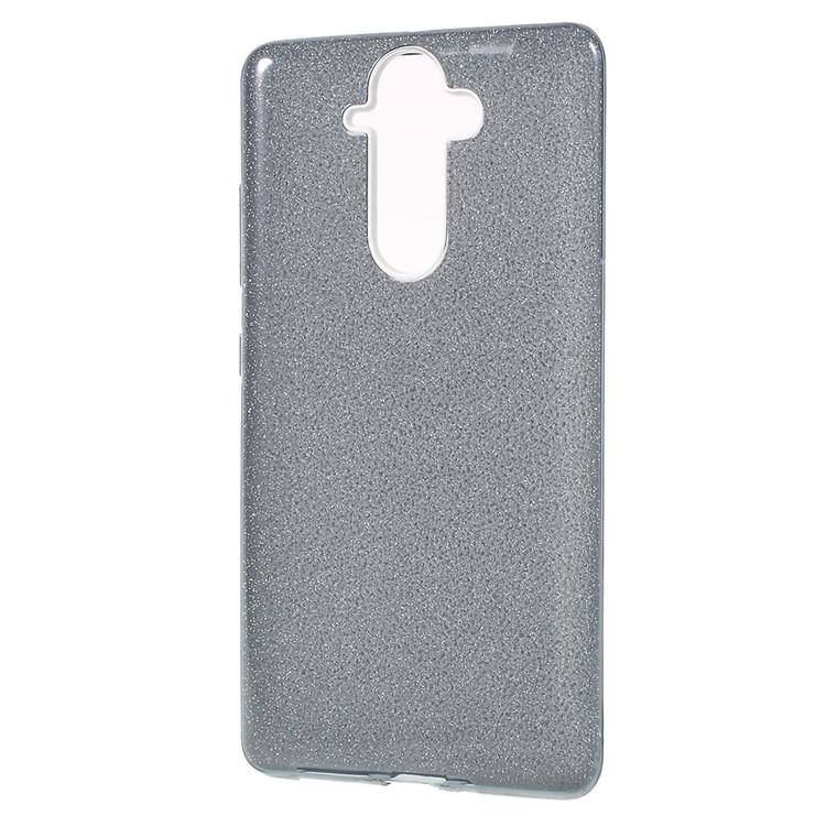 PC TPU Hybrid Case + Flash Powder Paper for Nokia 9 - Black-3