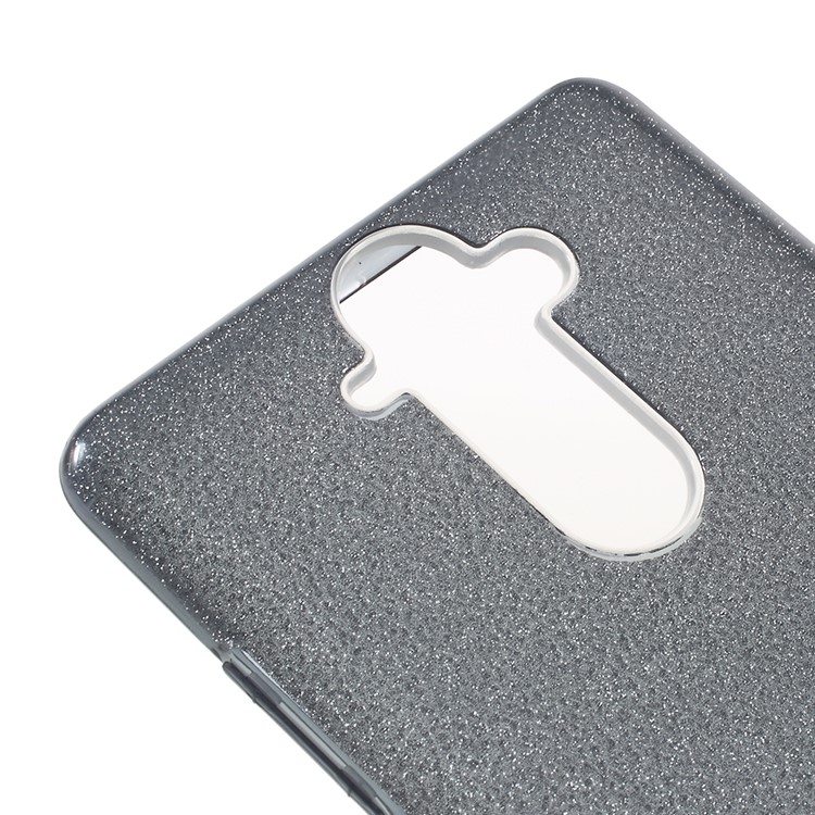 PC TPU Hybrid Case + Flash Powder Paper for Nokia 9 - Black-5