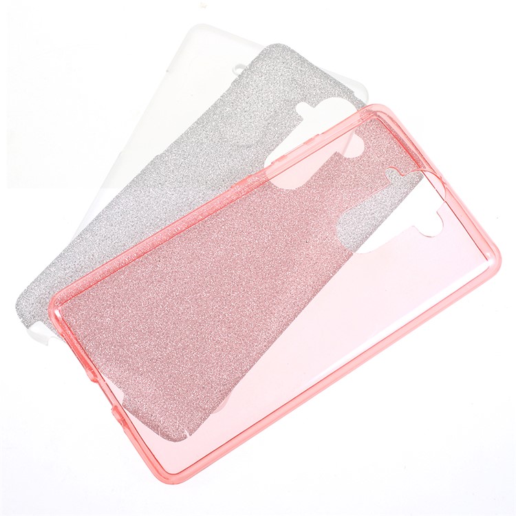 PC TPU Combo Case + Flash Powder Paper for Nokia 9 - Rose Gold-1