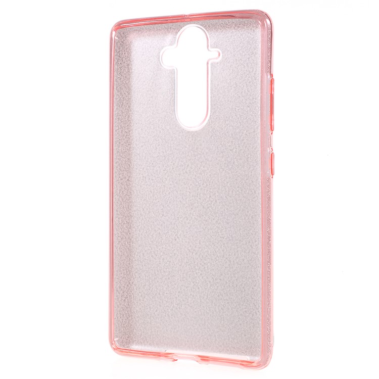 PC TPU Combo Case + Flash Powder Paper for Nokia 9 - Rose Gold-4