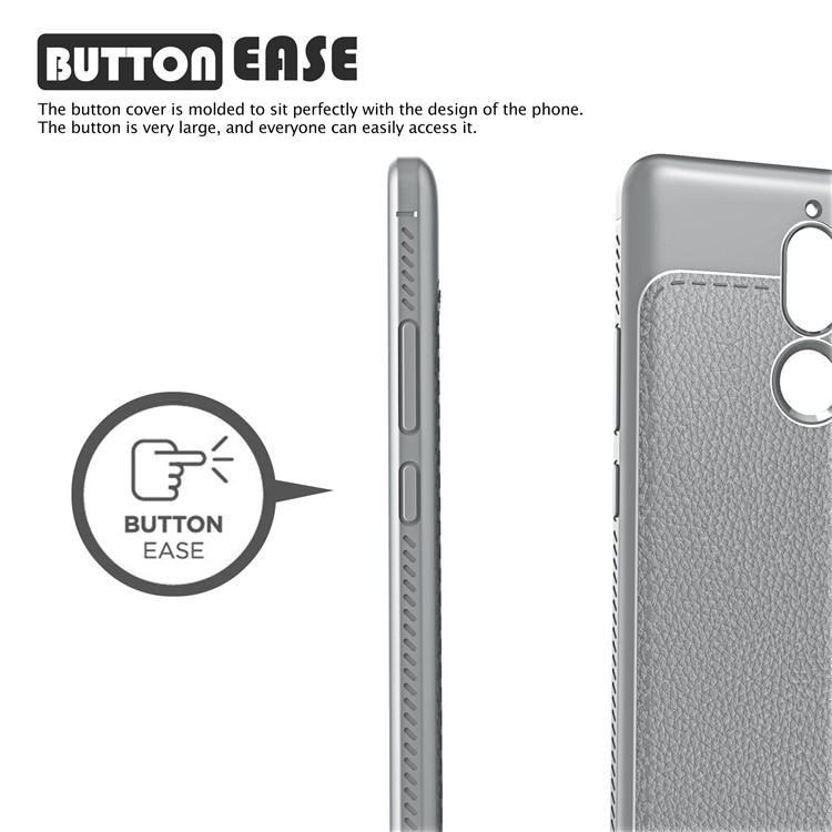 La Cubierta Móvil TPU Revestida De TPU De La Serie Gentry IVSO Para Nokia 7 Plus - Plata-2