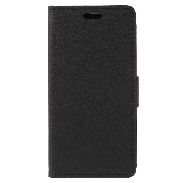 PU Leather Wallet Stand Protective Cover for Nokia 1 - Black-3