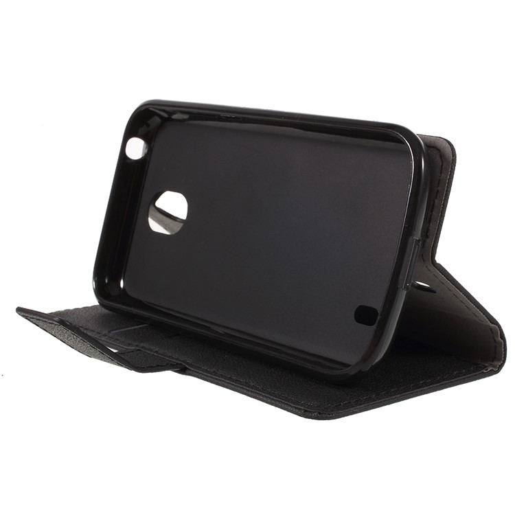 PU Leather Wallet Stand Protective Cover for Nokia 1 - Black-4