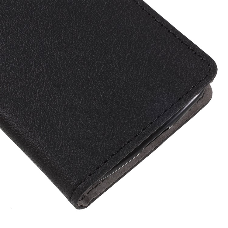 PU Leather Wallet Stand Protective Cover for Nokia 1 - Black-7