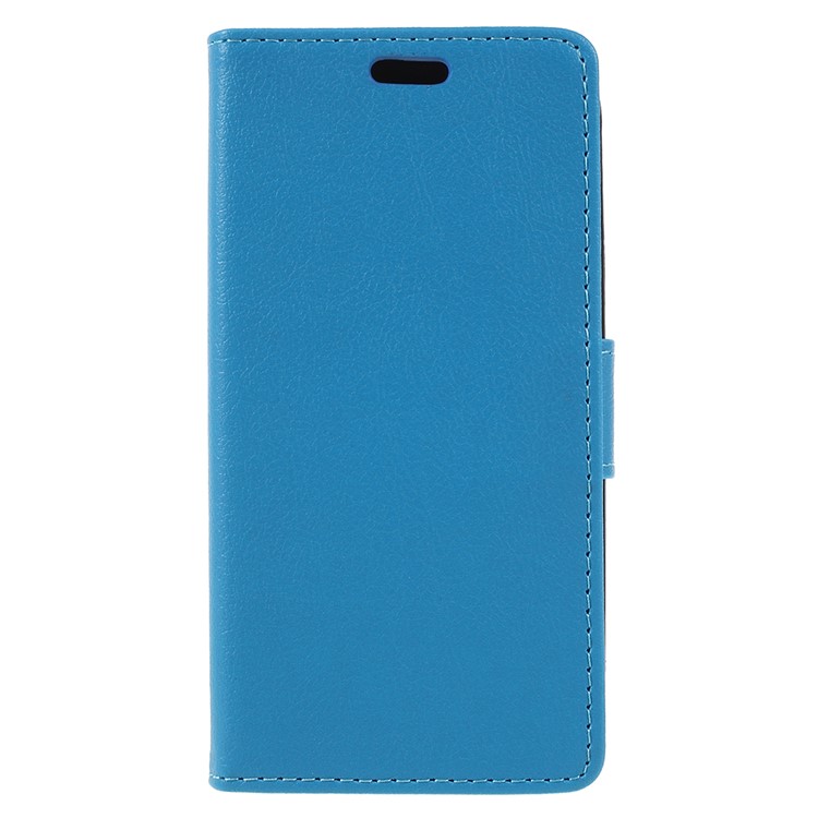 PU Leather Wallet Folio Accessory Cover with Stand for Nokia 1 - Blue-1