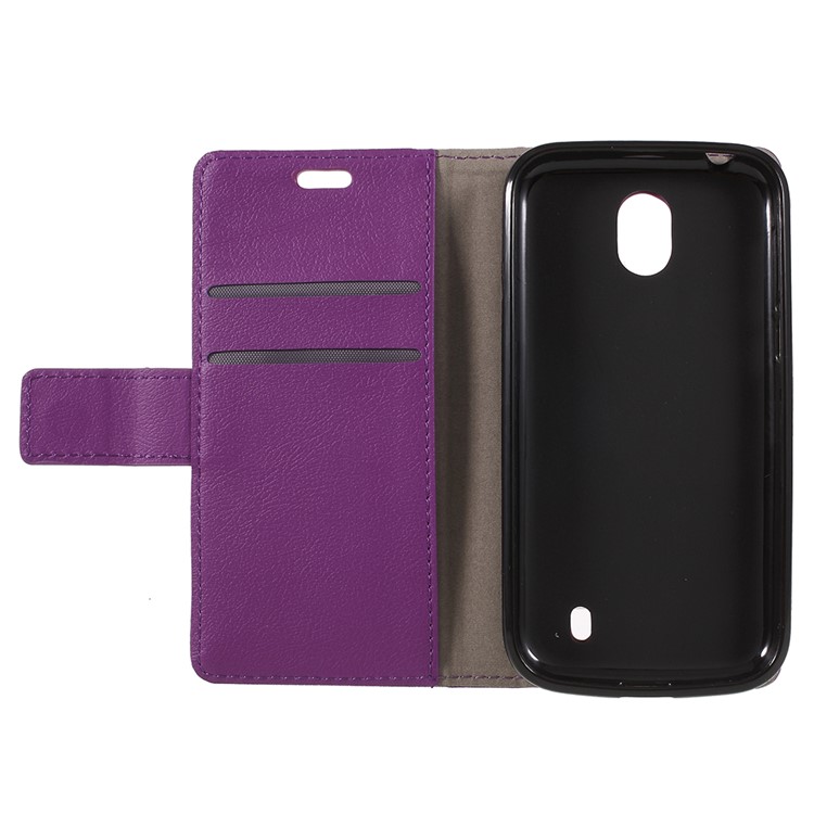 PU Leather Stand Wallet Phone Magnetic Folio Cover for Nokia 1 - Purple-6