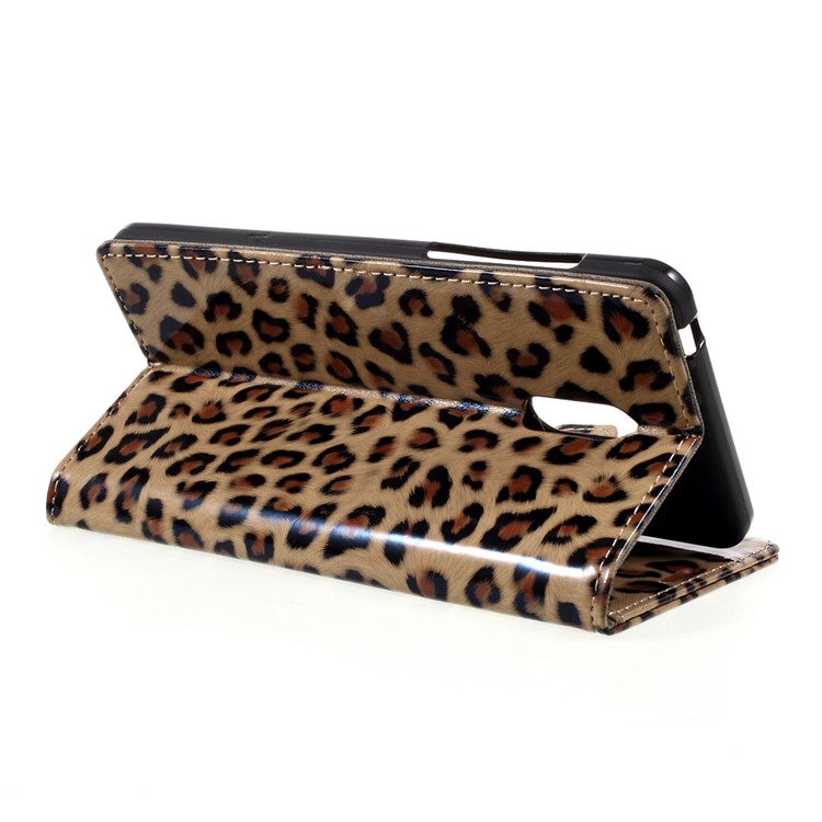 For Nokia 6 Leopard Pattern PU Leather Wallet Case with Stand-5