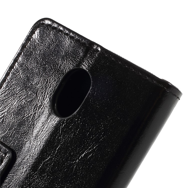 Crazy Horse Wallet Leather Stand Case for Nokia 1 - Black-7