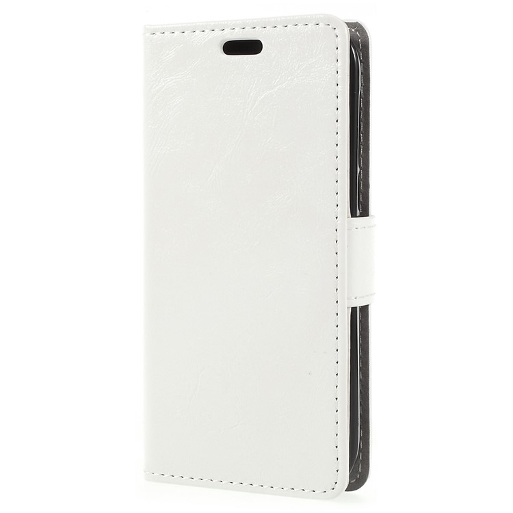 Crazy Horse Wallet Leather Stand Cover for Nokia 1 - White-2