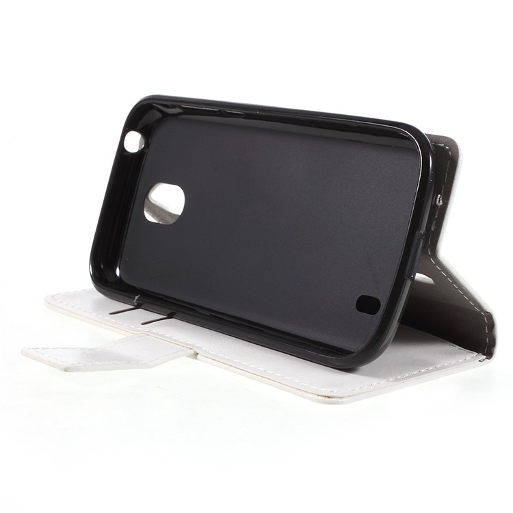 Crazy Horse Wallet Leather Stand Cover for Nokia 1 - White-4