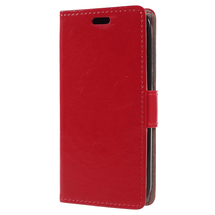 Crazy Horse Leather Wallet Case for Nokia 1 - Red-2
