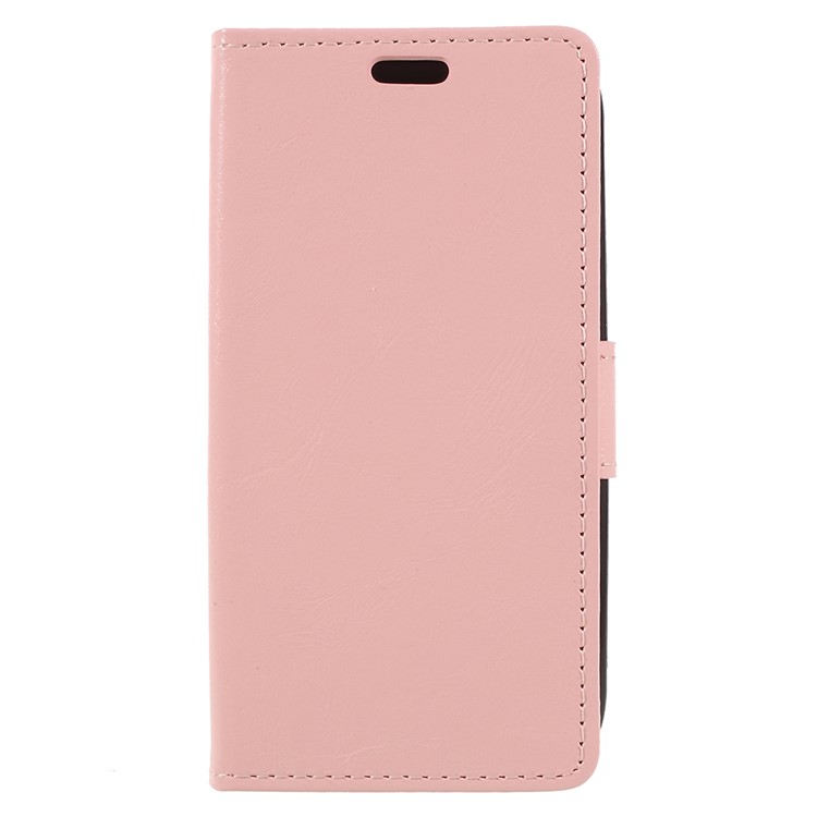 Crazy Horse Leather Wallet Cover for Nokia 1 - Pink-1