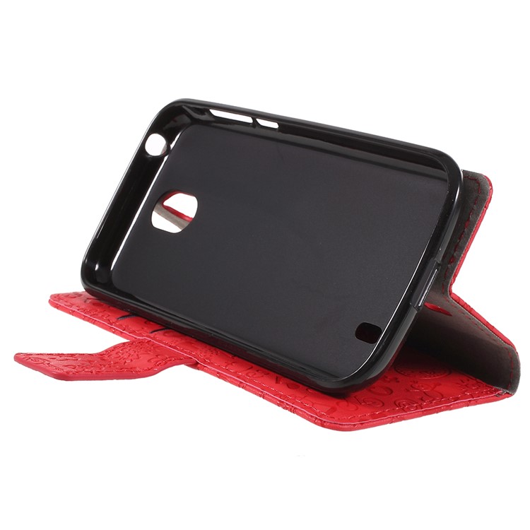 Cartoon Graffiti PU Leather Stand Wallet Mobile Phone Shell for Nokia 1 - Red-4
