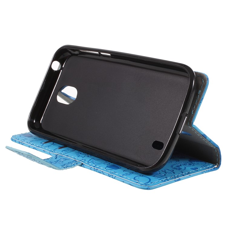 Cartoon Graffiti PU Leather Flip Stand Mobile Cover for Nokia 1 - Blue-4