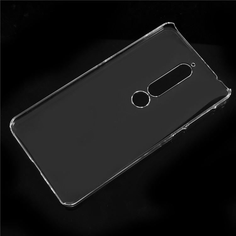 100Pcs/Set Crystal Clear Hard Plastic Protector Cover for Nokia 6.1 (5.5-inch)-2