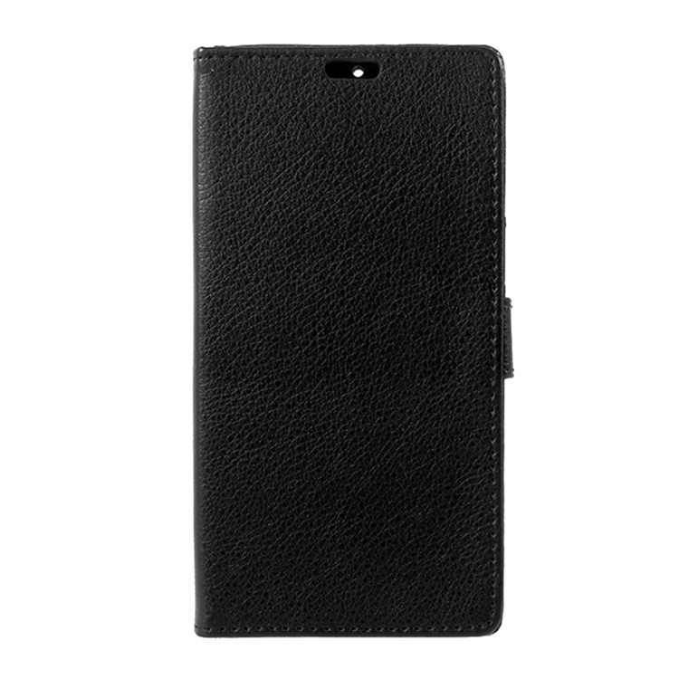 For Nokia 6 Litchi Texture Wallet Leather Case Phone Accessory - Black-2