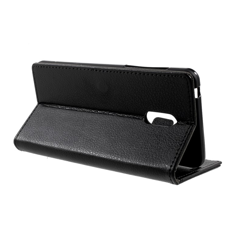 For Nokia 6 Litchi Texture Wallet Leather Case Phone Accessory - Black-4