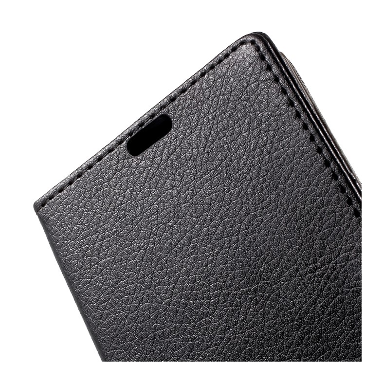 For Nokia 6 Litchi Texture Wallet Leather Case Phone Accessory - Black-9