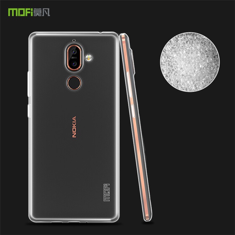 MOFI Yin Series Ultra Thin Clear Soft TPU Case for Nokia 7 plus - Transparent-6