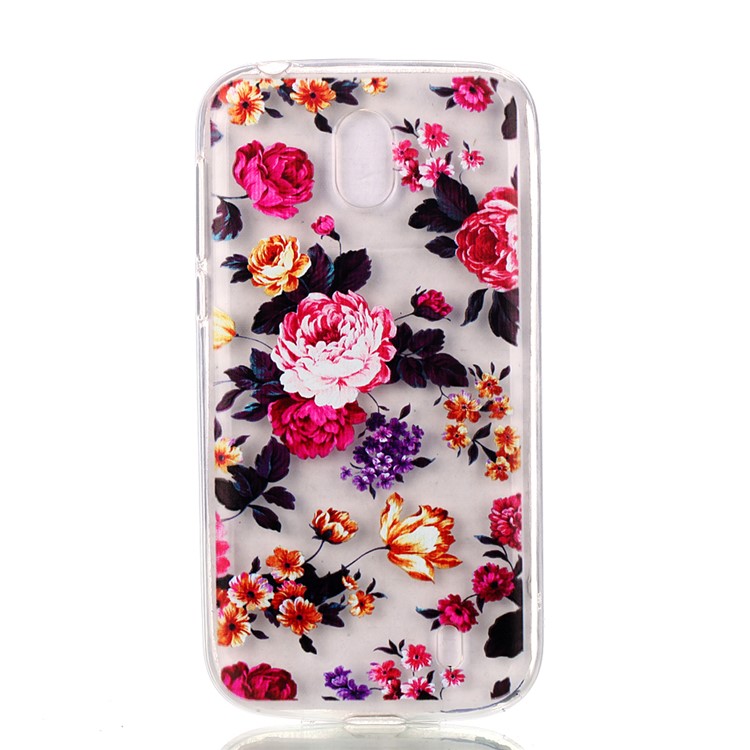 Pattern Printing TPU Back Case for Nokia 1 - Vivid Flowers-2