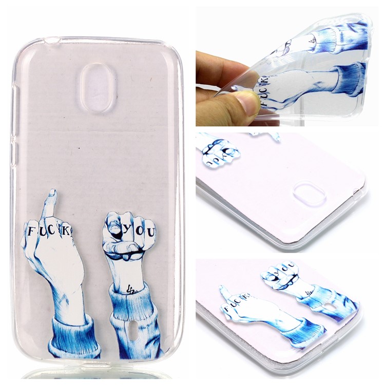 Pattern Printing TPU Shell Cover Case for Nokia 1 - FUCK Pattern-1