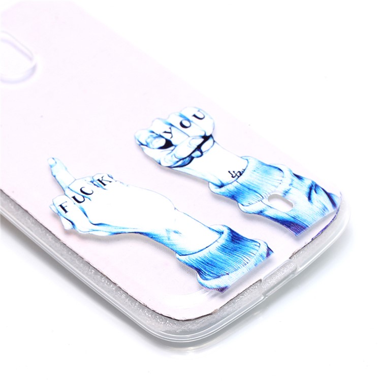 Pattern Printing TPU Shell Cover Case for Nokia 1 - FUCK Pattern-3