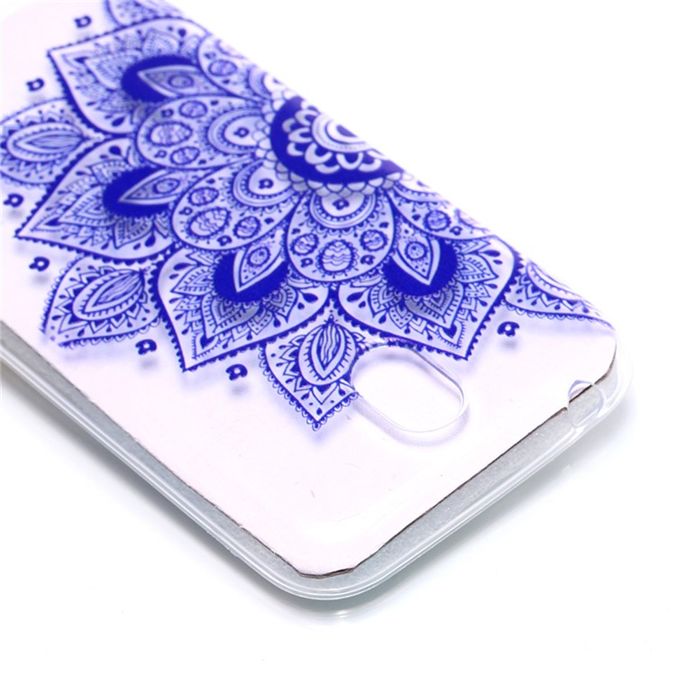 Pattern Printing TPU Protection Case for Nokia 1 - Purple Flowers-4