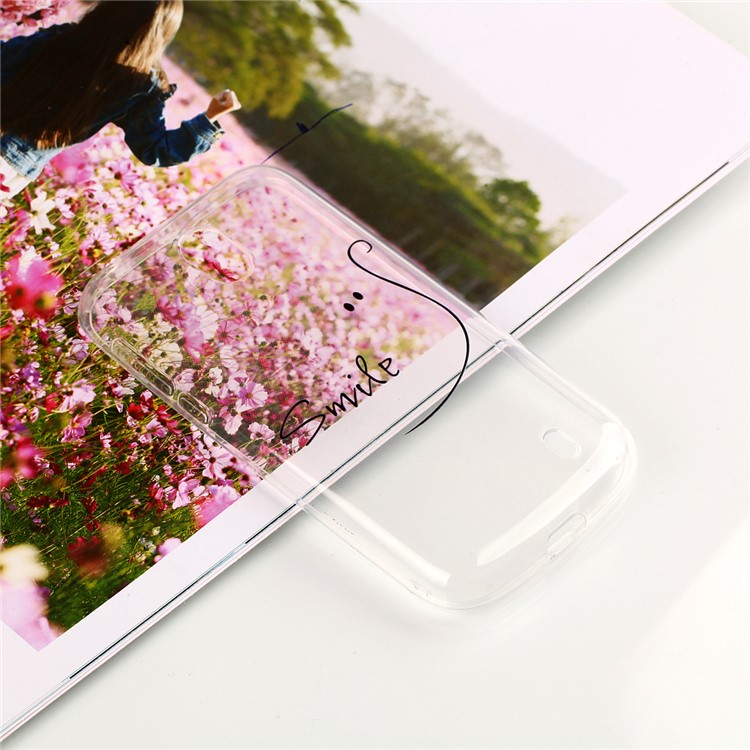 Pattern Printing TPU Phone Shell Case for Nokia 1 - SMILE Pattern-5