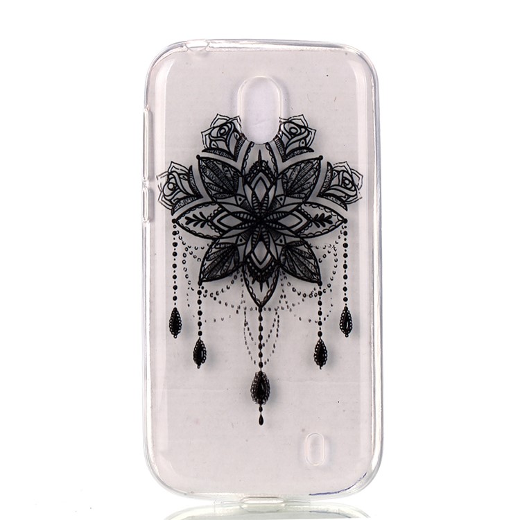 Pattern Printing TPU Case Cover Shell for Nokia 1 - Flower Pattern-2