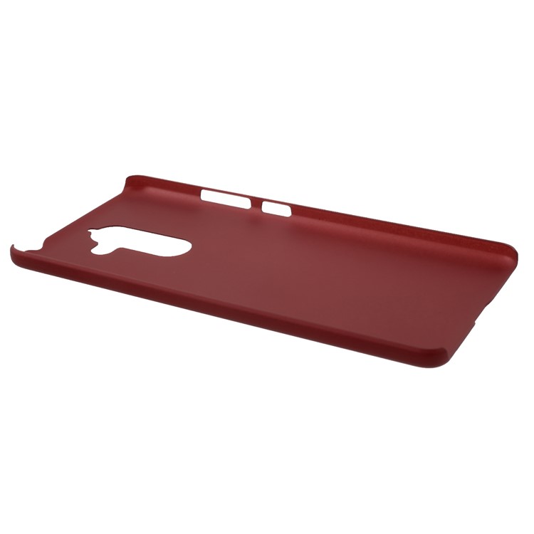 Rubberized PC Hard Phone Case for Nokia 7 plus - Red-3