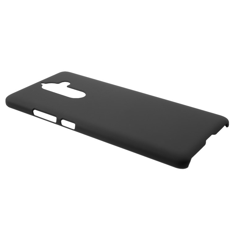 Rubberized PC Hard Phone Cover Shell for Nokia 7 plus - Black-3