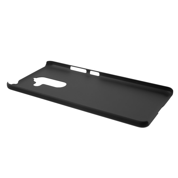 Rubberized PC Hard Phone Cover Shell for Nokia 7 plus - Black-4