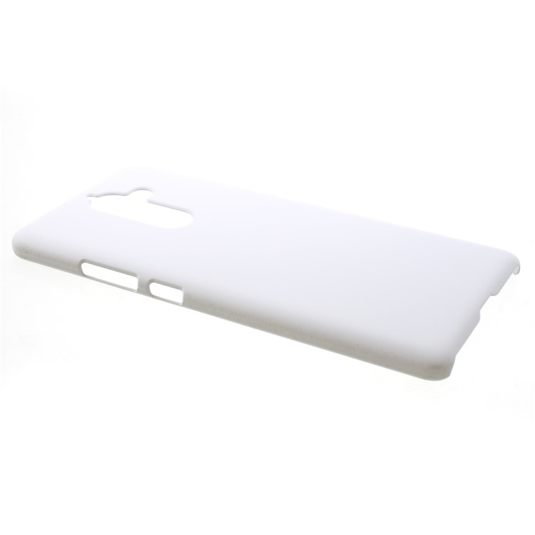 Rubberized PC Hard Mobile Casing for Nokia 7 plus - White-2