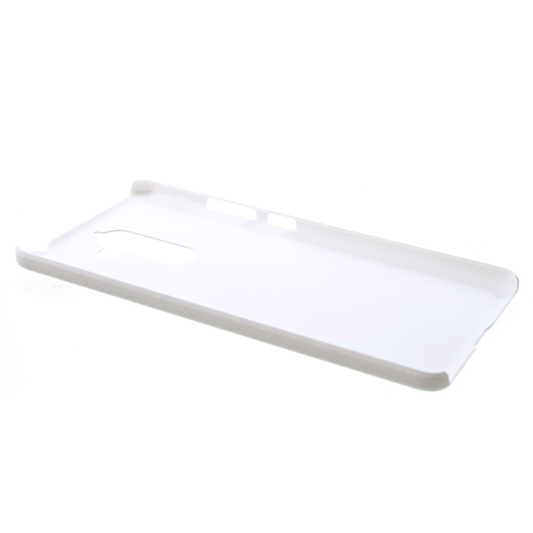 Rubberized PC Hard Mobile Casing for Nokia 7 plus - White-3
