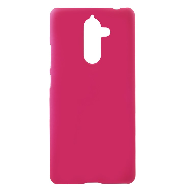 For Nokia 7 plus Rubberized PC Hard Mobile Cover Case - Rose-1