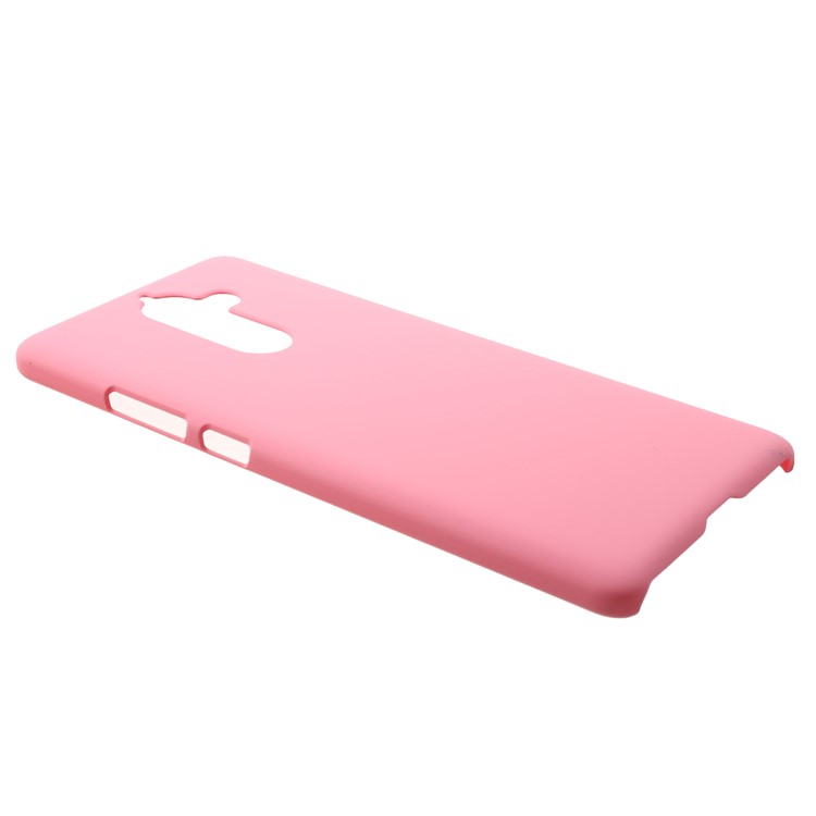 For Nokia 7 plus Rubberized PC Hard Protective Back Case - Pink-2