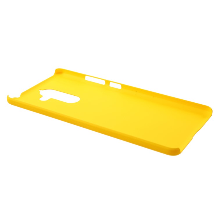 Rubberized PC Hard Phone Cover Shell for Nokia 7 plus - Yellow-3
